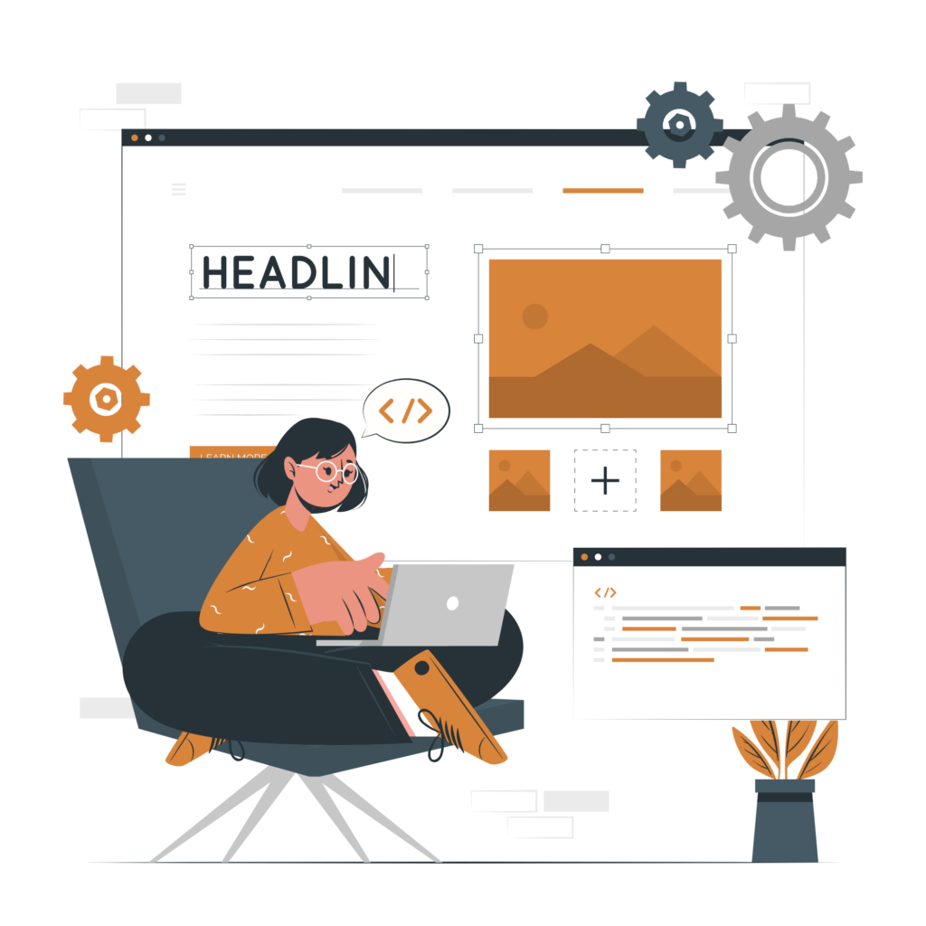 illustration création de site web wordpress sur mesure illustration création de site web wordpress sur mesure